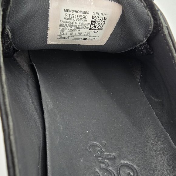 Sperry Mens Gold Cup Oxford Shoes Size 10.5 Black Leather Waterproof Lace-Up - Picture 7 of 7